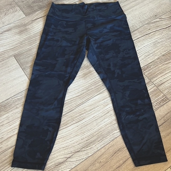 Lululemon Wunder Under High-Rise Tights - Heritage 365 Camo Deep Coal - Size 12 - Picture 3 of 8